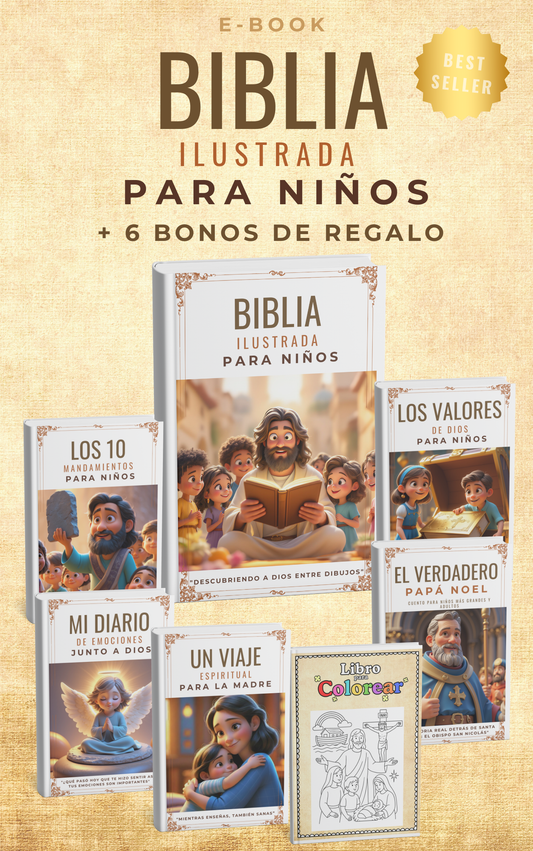 Biblia Ilustrada para niños: "Descubriendo a Dios entre Dibujos"