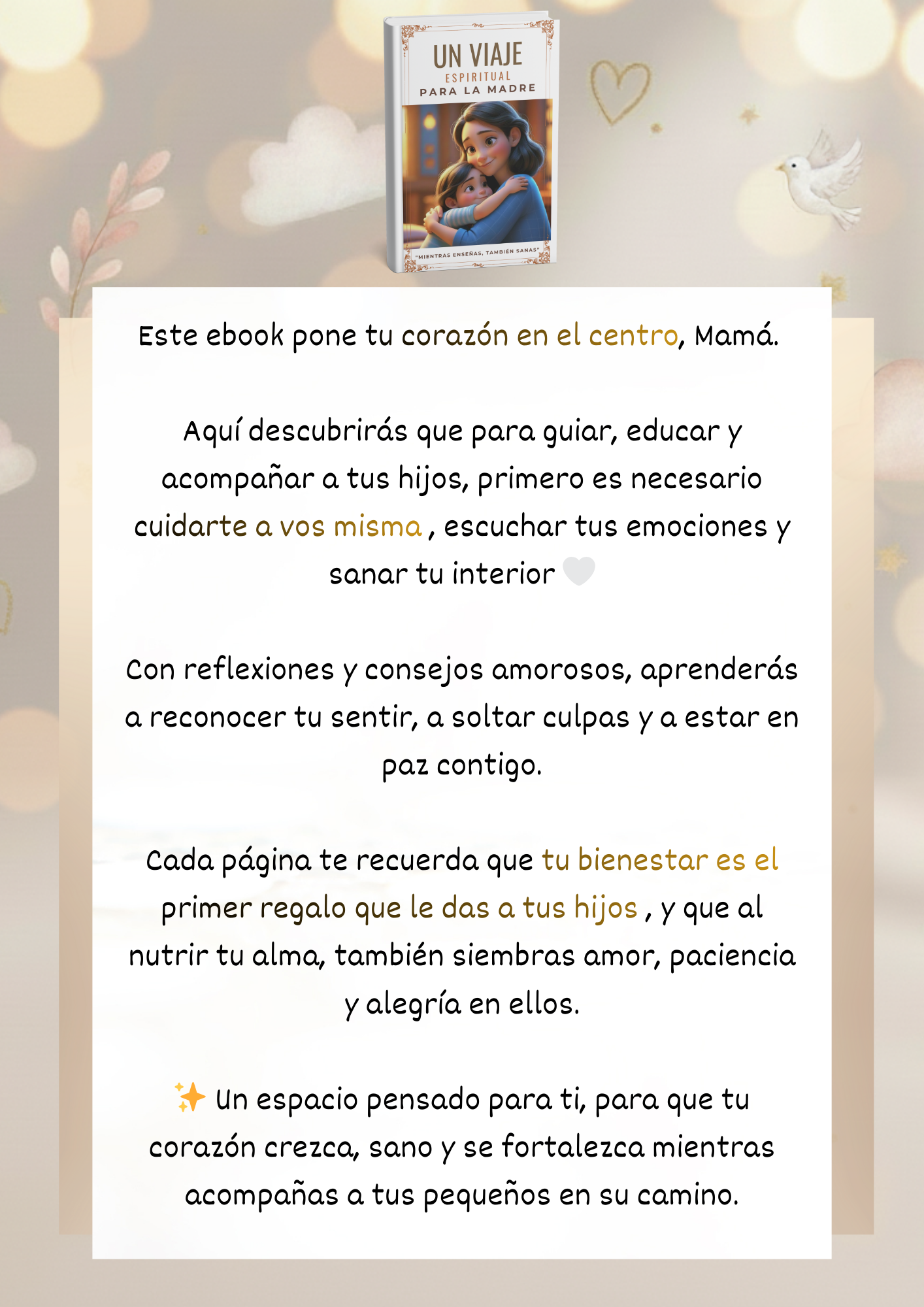Un Viaje Espiritual para la Madre: "Mientras Enseñas, también Sanas"